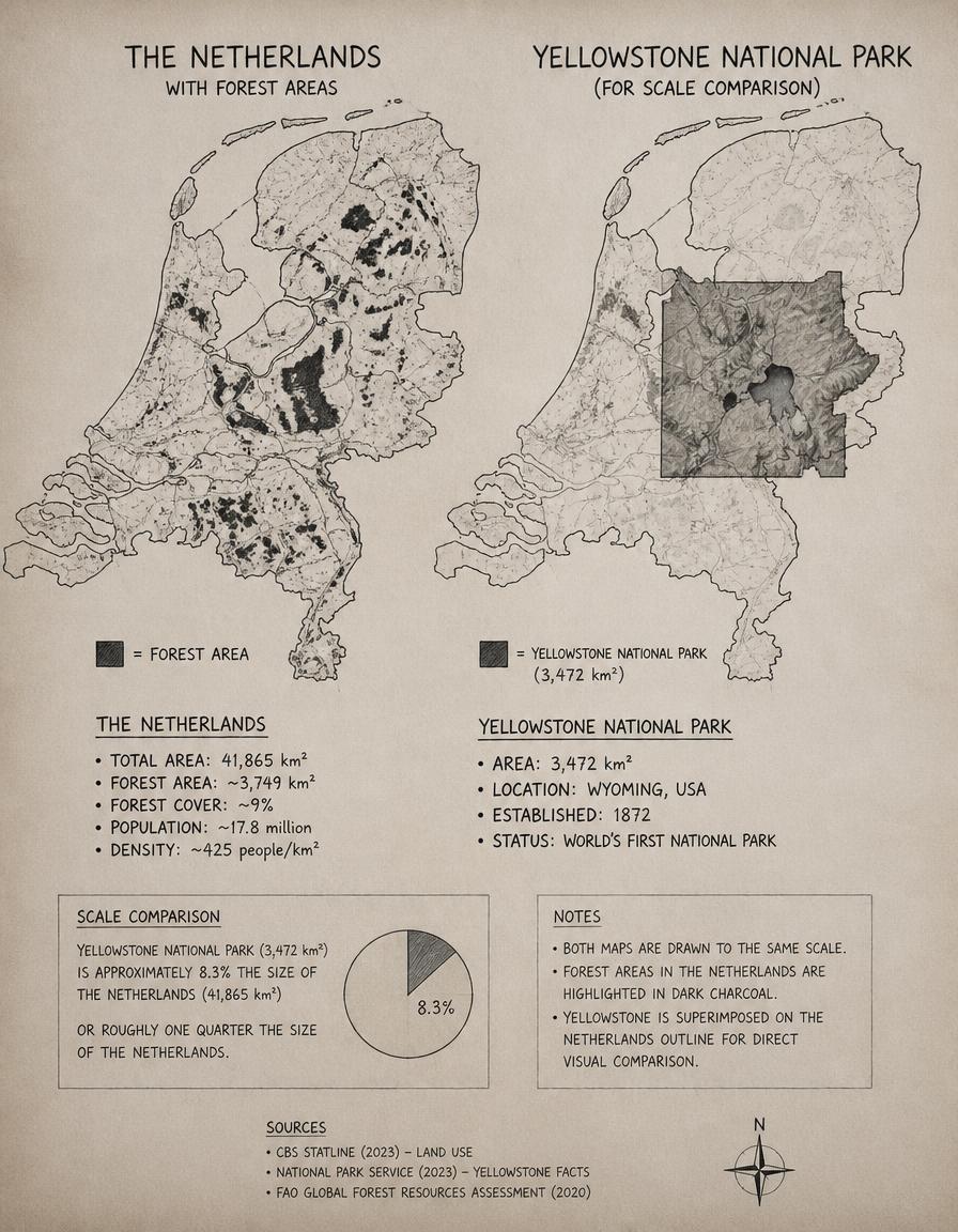 11% bos, 533 inwoners per km².